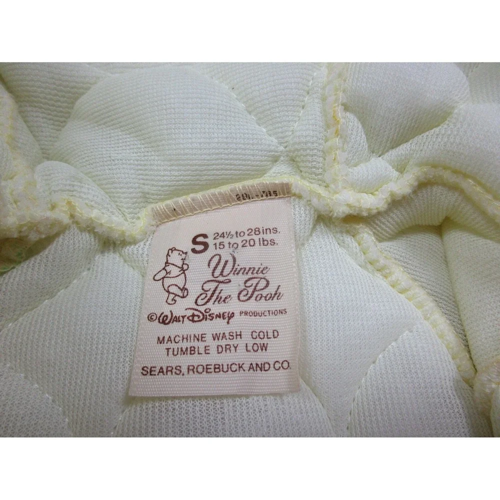 Vintage 1970's Walt Disney Productions POOH AOP Toddler One Piece Size‎ (S) EUC